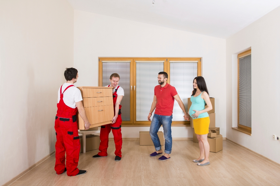 Movers in new home